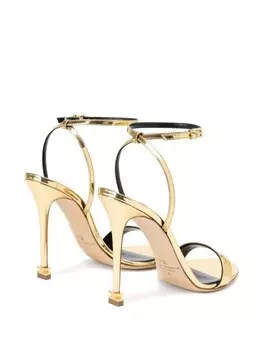 Elisabetta Franchi сандалии toile 105 мм, золотистый