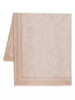 Elisabetta Franchi шарф Pashmina, коричневый
