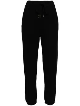 Elisabetta Franchi спортивные брюки из ткани букле, черный