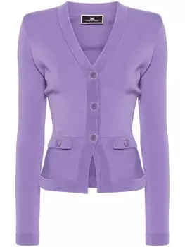 Elisabetta Franchi трикотажный кардиган, фиолетовый