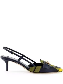 Elisabetta Franchi туфли-лодочки в клетку, синий