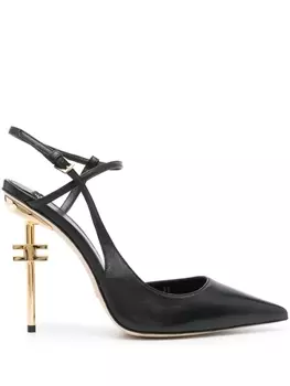 Elisabetta Franchi туфли с ремешком на пятке, черный