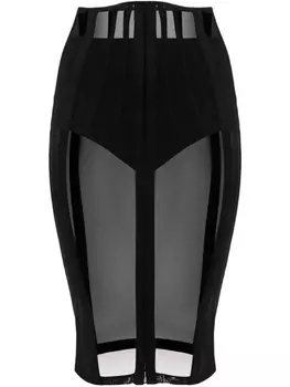 Elisabetta Franchi юбка миди из тюля, черный