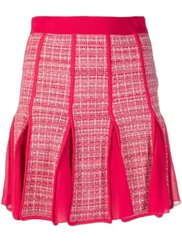 Elisabetta Franchi юбка с завышенной талией, розовый