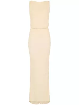 Elisabetta Franchi вечернее платье с пайетками, желтый