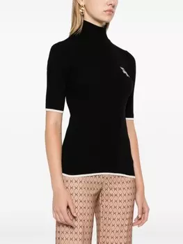 Elisabetta Franchi водолазка трикотажный топ, черный