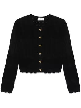 Elisabetta Franchi вязаный кардиган, черный