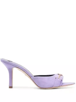 Elisabetta Franchi замшевые мюли, фиолетовый