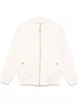 Elisabetta Franchi жаккардовый бомбер с узором, нейтральный