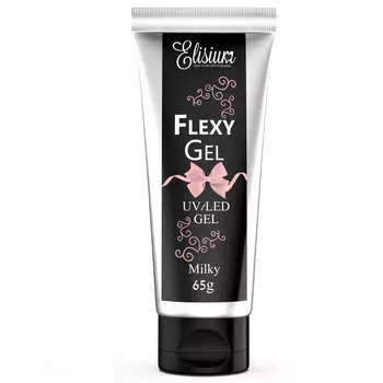 Elisium Гель для наращивания ногтей Flexy Gel Milky 65г