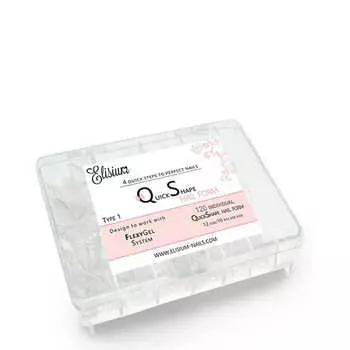 Elisium Quick Shape Nail Form Type1 формы для наращивания ногтей 120 шт.