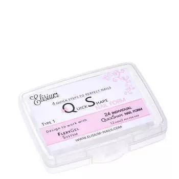 Elisium Quick Shape Nail Form Type1 формы для наращивания ногтей 24 шт.