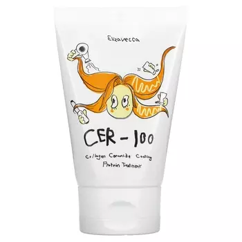 Elizavecca CER-100 Протеиновое средство с коллагеновым керамидным покрытием, 3,38 жидких унции (100 мл)