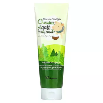 Elizavecca, Milky Piggy, скраб для тела с солью и зеленым чаем, 300 г