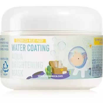 Elizavecca Water Coating Aqua Brightening Mask - Коллагеновая осветляющая и увлажняющая маска для лица 100 г