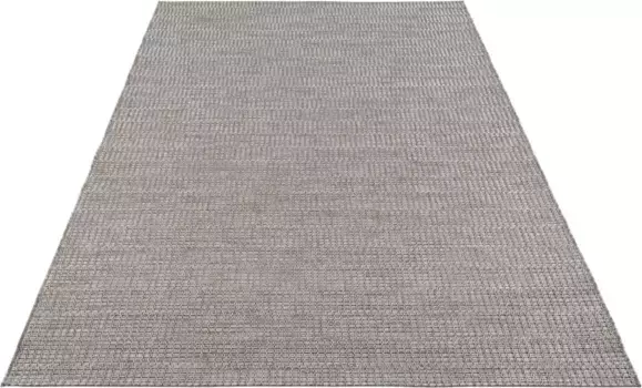 ELLE DECORATION Ковер "Dreux", прямоугольный, для внутреннего и наружного использования, устойчивый к атмосферным воздействиям, для балкона, сада, гостиной, водонепроницаемый 80х150 см, серый