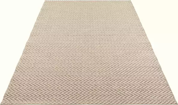 ELLE DECORATION Ковер "Каен", прямоугольный, для дома и улицы, устойчивый к атмосферным воздействиям, для балкона, сада, гостиной, водонепроницаемый 120х170 см, цвет creme