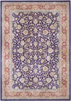 ELLE DECORATION Ковер "Кешан Машад", прямоугольный, восточный, восточный, короткий ворс, винтаж, гостиная, спальня 160х230 см, цвет navy