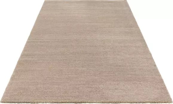 ELLE DECORATION Ковер "Loos", прямоугольный, короткий ворс, мягкий, однотонный, современный, скандинавский стиль, гостиная, спальня 120х170 см, бежевый