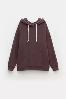 Elle супермягкая удлиненная толстовка с капюшоном Hush, коричневый