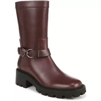 Elle женские мотоциклетные ботинки на молнии с блочным каблуком Franco Sarto, цвет castagno leather