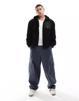 ellesse – Viterbo – Куртка из овчины черного цвета на молнии