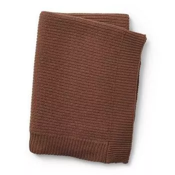 Elodie Details Вязаное шерстяное одеяло - Burned Clay 100 x 75 см - 60% хлопок/ 40% шерсть - машинная стирка при 30°C - одеяло