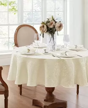 Elrene Caiden Дамасская подставка для столовых приборов, набор из 4 шт, слоновая кость