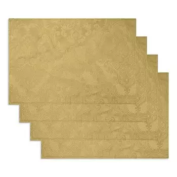 Elrene Caiden Elegance Дамасская подставка для столовых приборов, набор из 4 шт. Elrene Home Fashions, цвет Gold