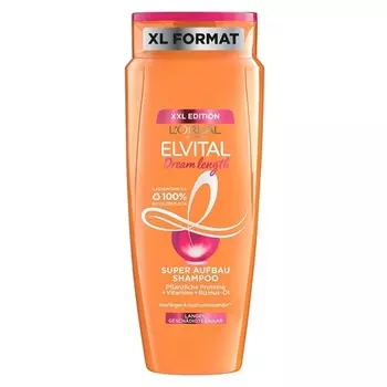 Elvital Шампунь для секущихся кончиков для мечтательных длинных волос с касторовым маслом, витаминами и растительными белками 700мл, L'Oreal