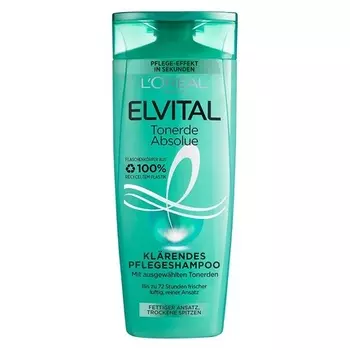 Elvital Tonerde Absolue Care Шампунь для жирных корней и сухих кончиков 300мл, L'Oreal