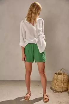 Elyn Gauzy рубашка на пуговицах белого цвета MELISSA NEPTON