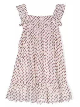 Emile Et Ida платье с принтом, нейтральный цвет