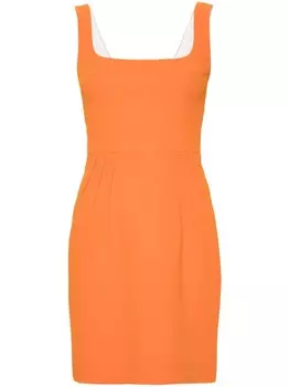 Emilia Wickstead мини-платье Salma с фактурным рисунком, оранжевый