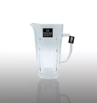 Емкость кувшина Three Sixty примерно 1 л, натриево-кальциевое стекло, включая открытку Mixcompany