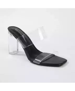 Emmi прозрачные мюли с ремешками BERNESS, черный