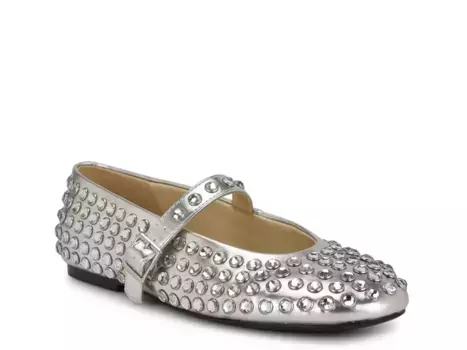 Emmil Балетки Nine West, Silver Metallic