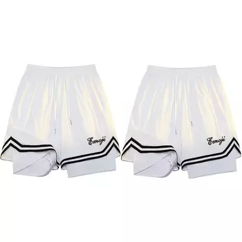 emoji Повседневные шорты унисекс с эмодзи, Черный