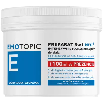 Emotopic Интенсивно увлажняющий крем для тела 3 в 1, 400 мл
