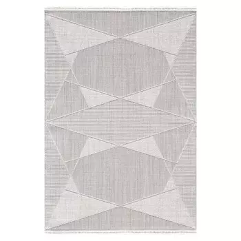 Empera Serenity Cool Grey Пылезащитный противоаллергический ковер с бахромой - 100x200 см