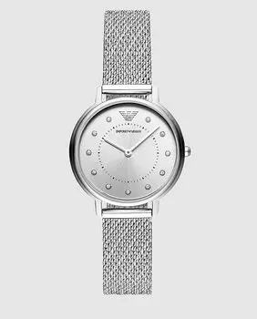 Emporio Armani AR11128 женские часы со стальной сеткой Emporio Armani, серебро