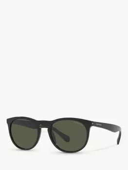 Emporio Armani AR814958 Мужские солнцезащитные очки-подушки, черные/зеленые