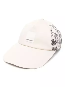 Emporio Armani бейсболка с вышивкой, нейтральный цвет