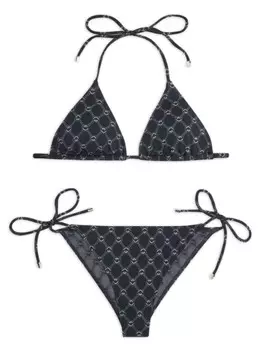 Emporio Armani бикини с логотипом, черный