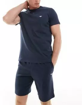 Emporio Armani - Боди - Пижамный комплект темно-синего цвета