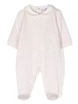 Emporio Armani боди с монограммой, розовый