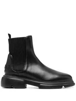 Emporio Armani ботинки челси на массивной подошве, черный