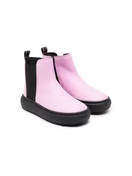 Emporio Armani ботинки со вставками, розовый