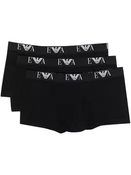 Emporio Armani боксеры с логотипом, черный