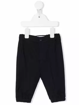 Emporio Armani брюки чинос с эластичным поясом, синий